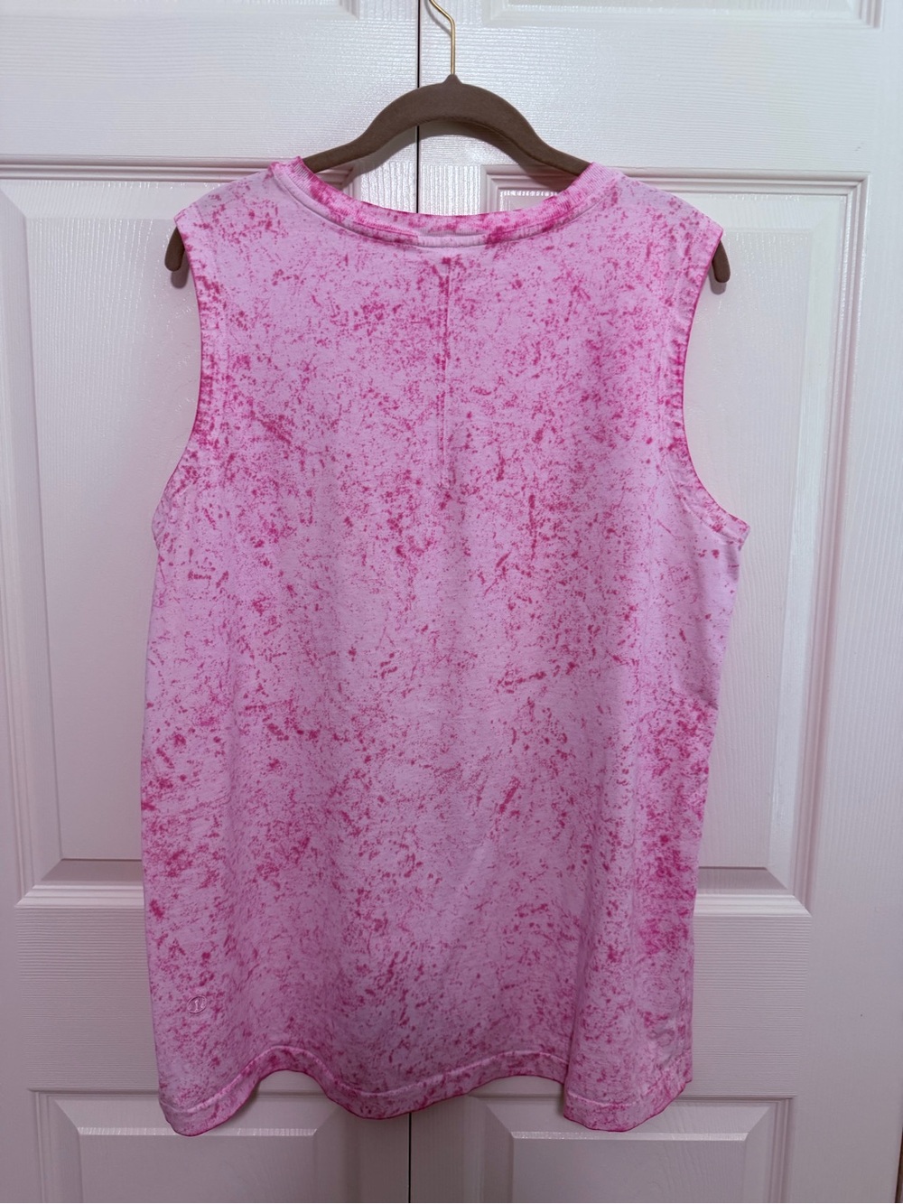 Lululemon All Yours Organic Cotton Tank Top in‎ Pink Organza Size XL VGUC - Picture 2 of 4